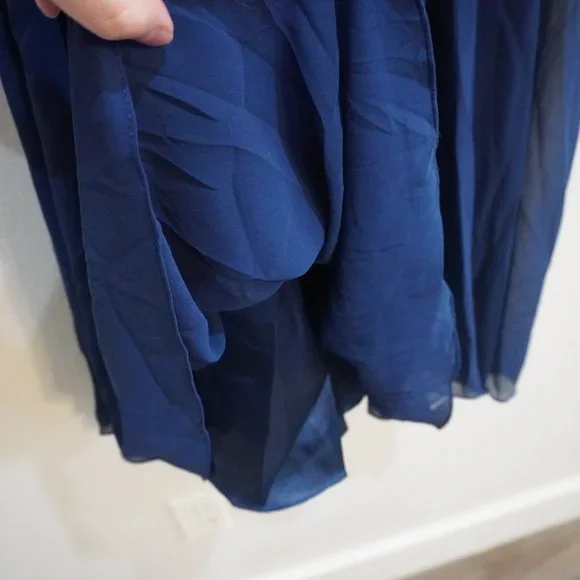 Girls (Juniors) Formal Blue Lace Dress - Size 12 - Picture 6 of 11